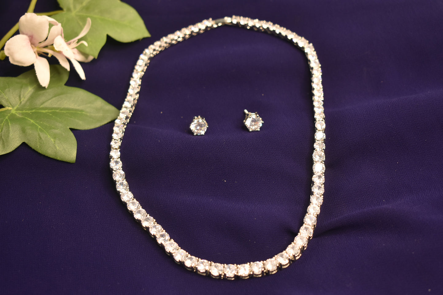 Billie CZ Designer Necklace Set