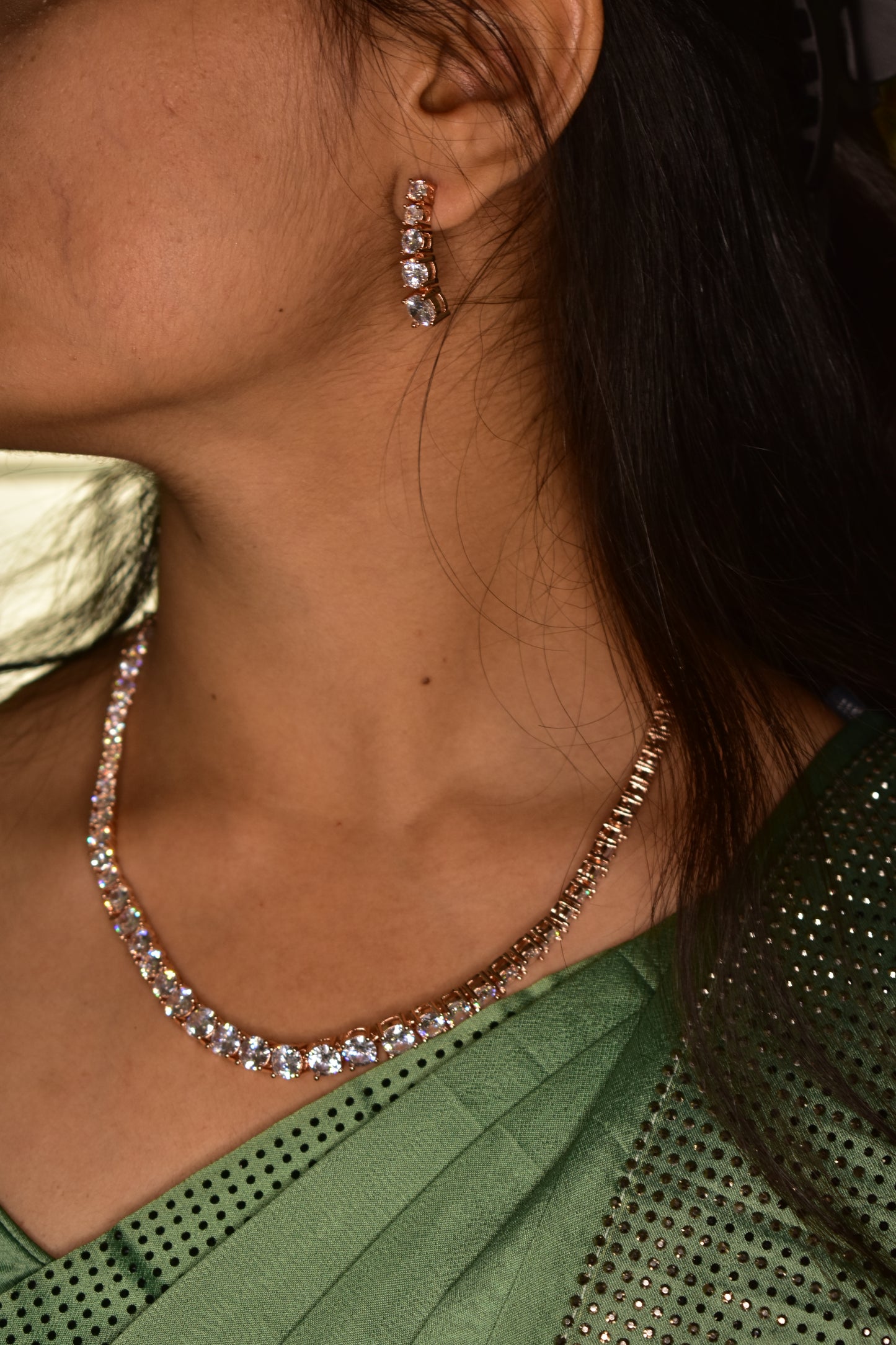 Billie CZ Designer Necklace Set