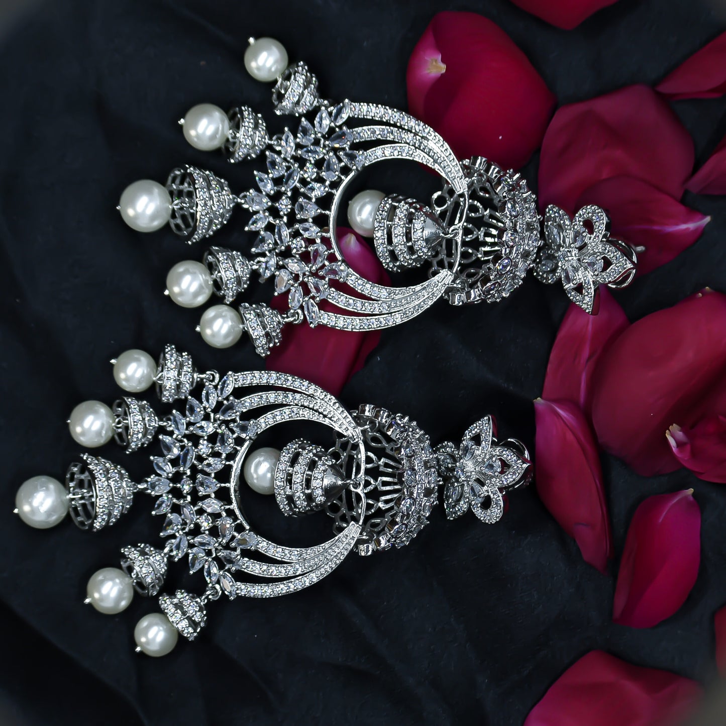 Elegant Zirconia Jhumkas