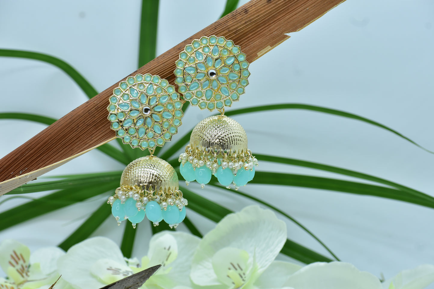 Kiara Antique Polki Jhumki