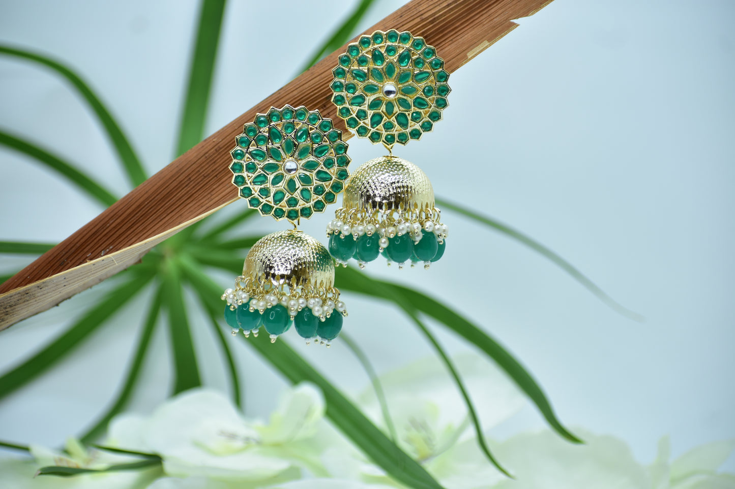 Kiara Antique Polki Jhumki