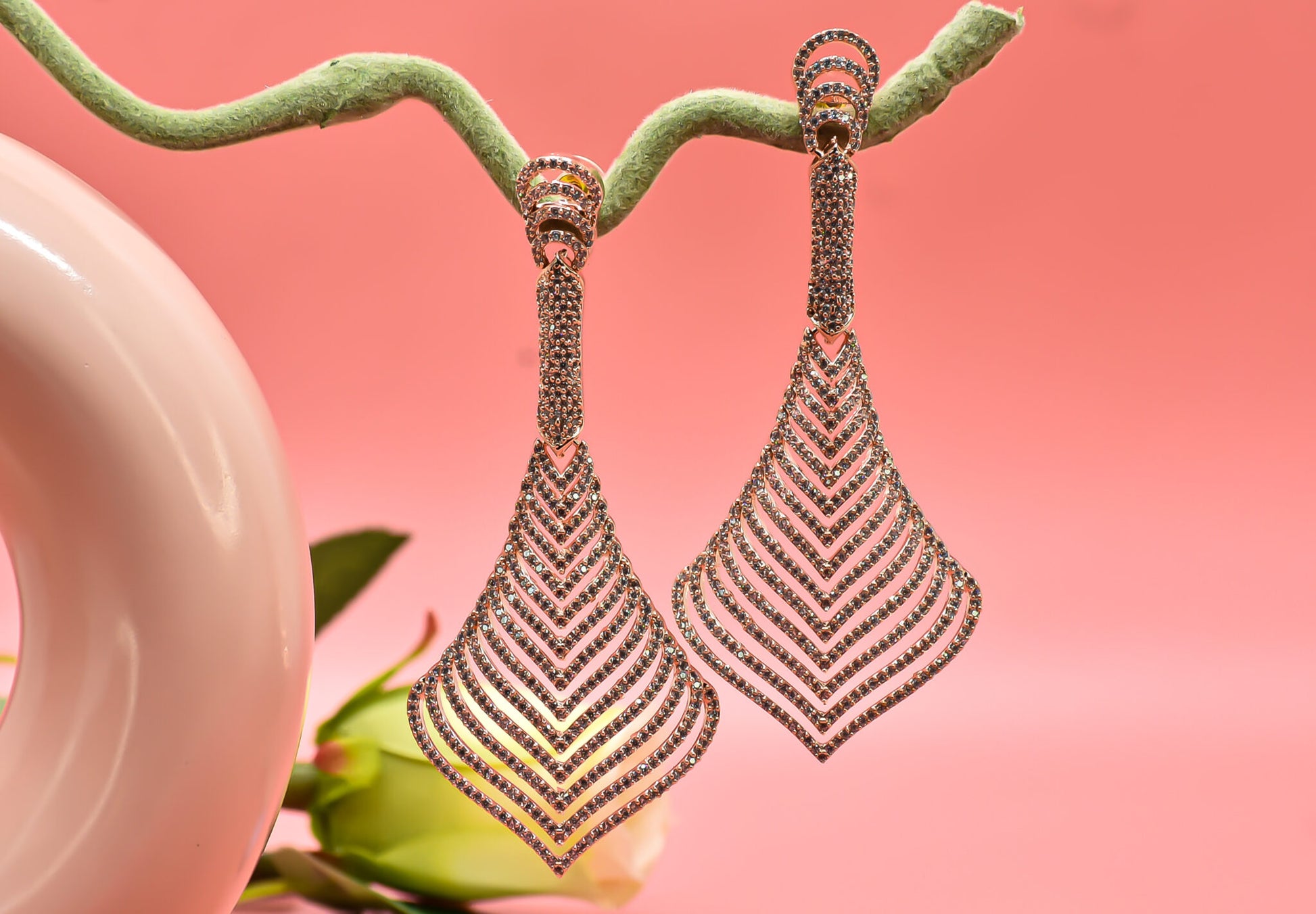 Designer CZ Earrings India