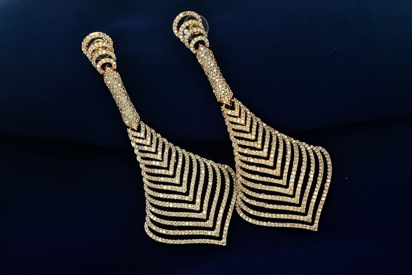 Designer CZ Earrings India