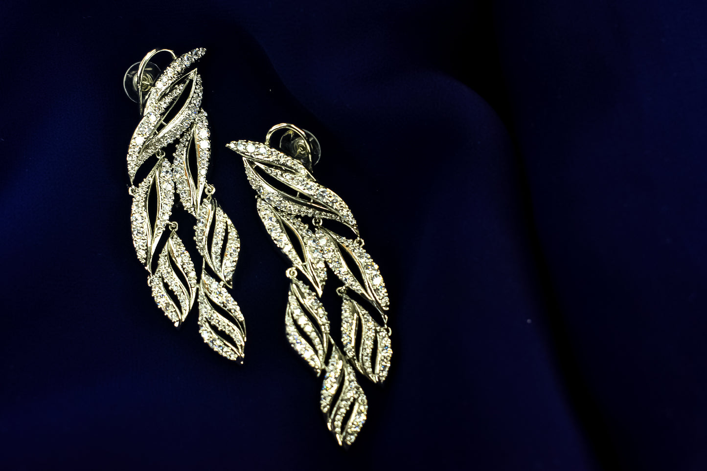 Pari Silver Polish AD Designer Earrings