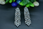 Hrida Silver Polish AD Designer Earrings