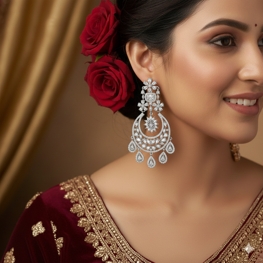 CZ Hazurilal Designer Earrings