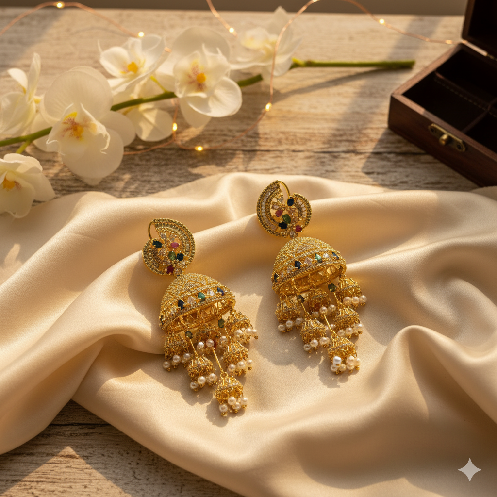 Multicolour AD Jhumki