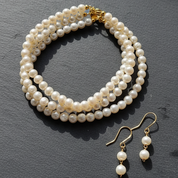 Women Kashvi Stylish Three Layered Royal Elegant Choker set