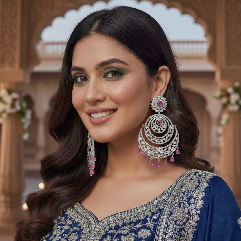 Lira AD Designer Chandbali Jhumka