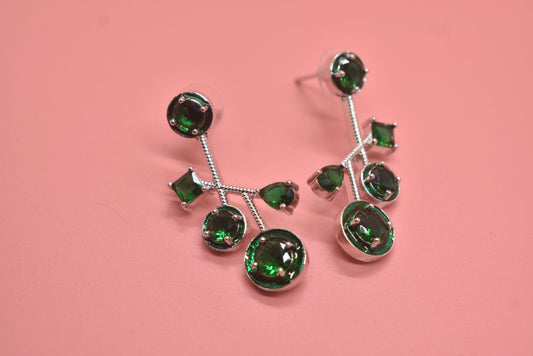 Namra Emerald Green CZ Designer Necklace Set
