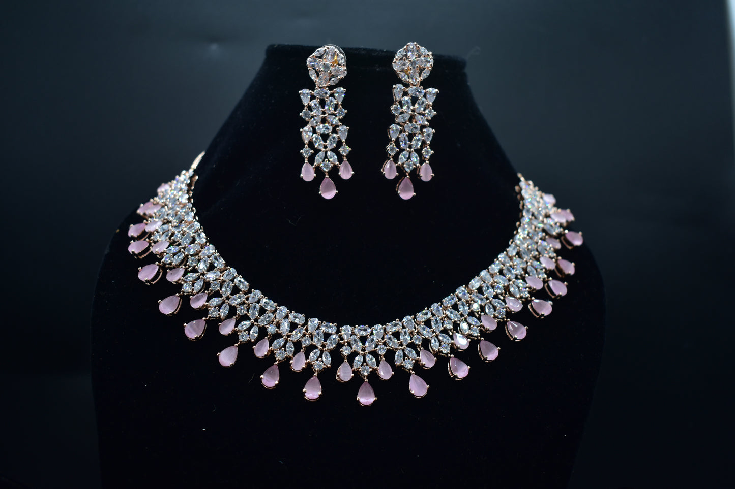 Pari CZ Designer Necklace Set