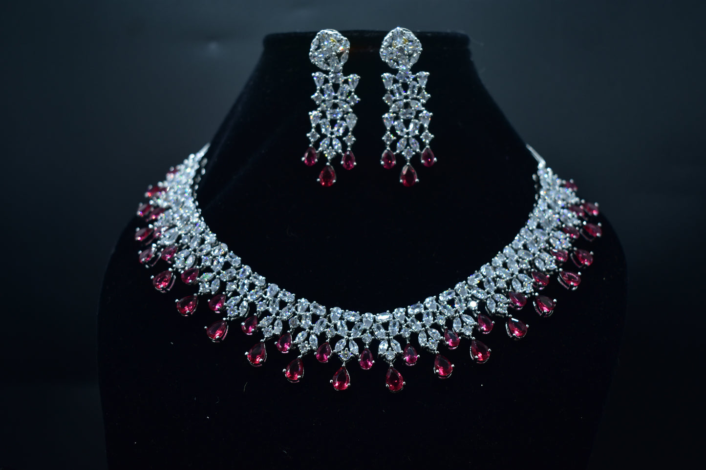 Pari CZ Designer Necklace Set