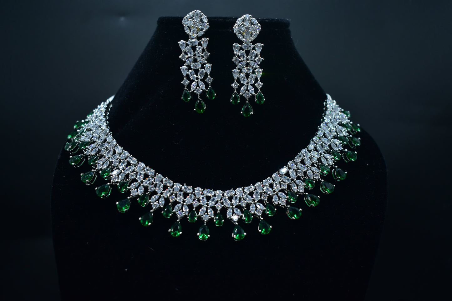 Pari CZ Designer Necklace Set