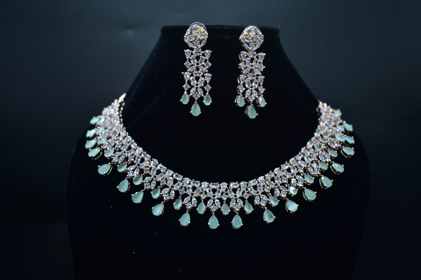 Pari CZ Designer Necklace Set