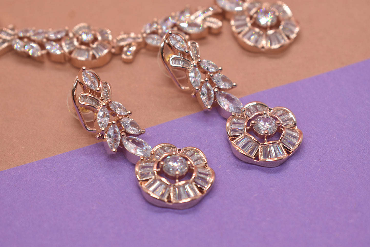 Samanti CZ Designer Necklace Set