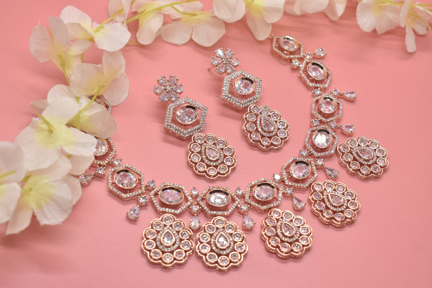 Sandhya CZ Designer Necklace Set
