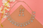 Shreya Rose Gold CZ Designer Necklace Set