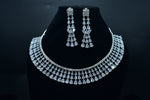 Shruthi White Stone CZ Designer Necklace Set