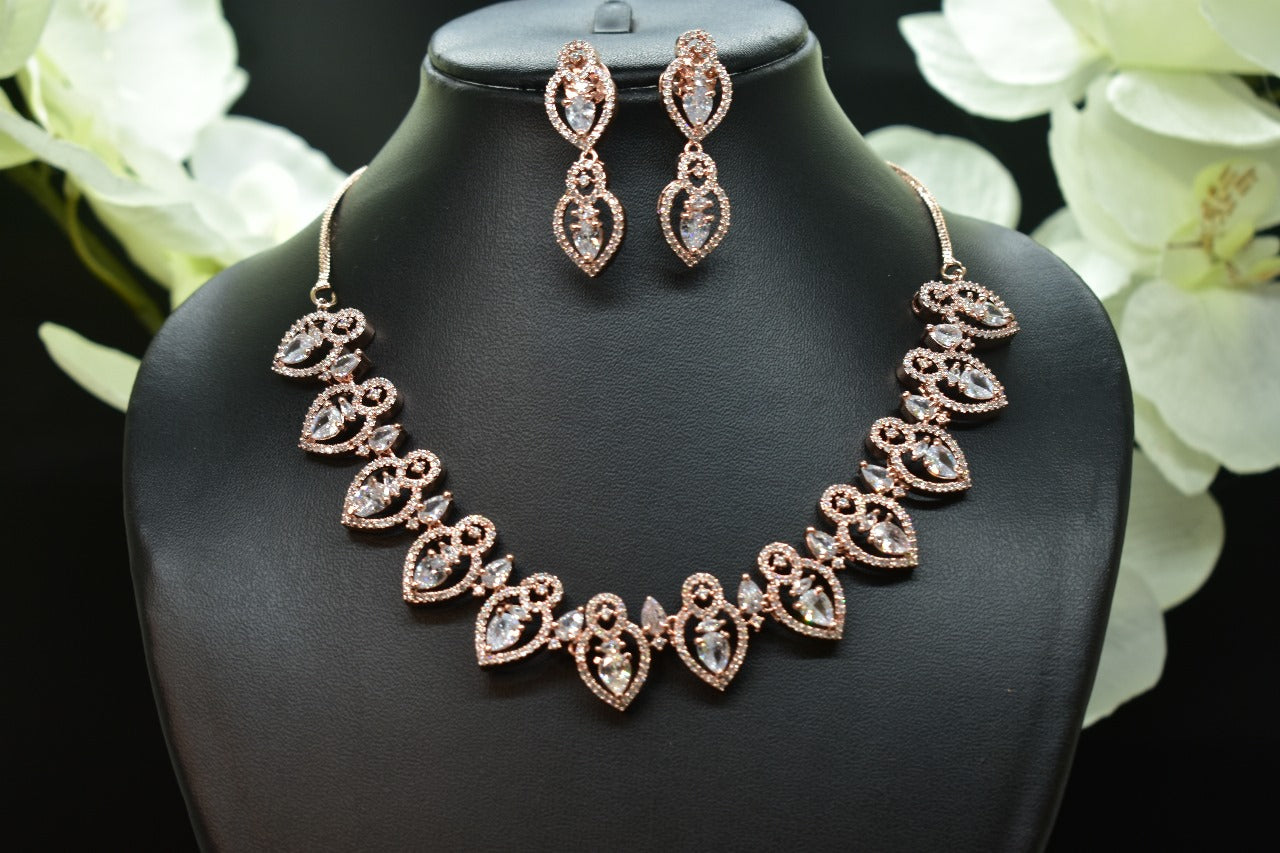 Driti CZ Designer Necklace Set