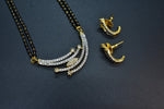 Tavishka White Stone CZ Designer Mangalsutra Set