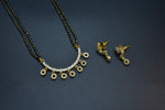 Trisha White Stone CZ Designer Mangalsutra Set