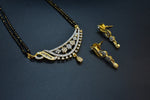 Siya White Stone CZ Designer Mangalsutra Set