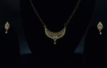 Veda White Stone CZ Designer Mangalsutra Set