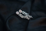 Chanaya Silver Polish AD Designer Earrings