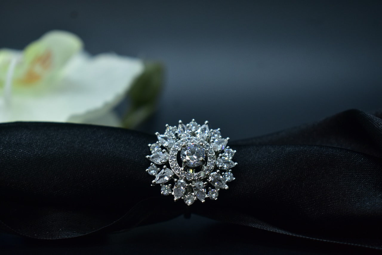 Alina White Stone AD Ring