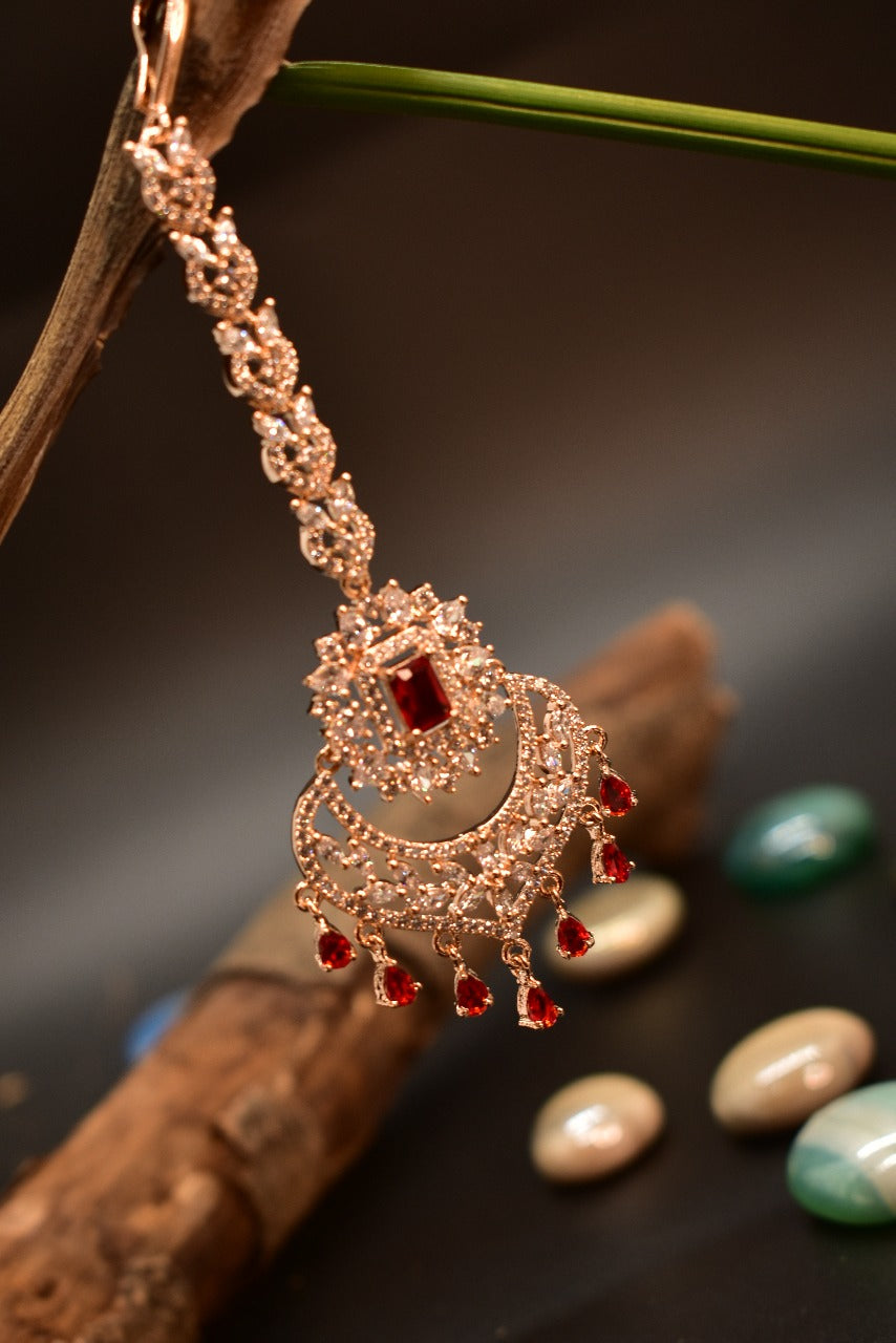 AD Mang tikka with Ad red drops displayed on a bamboo