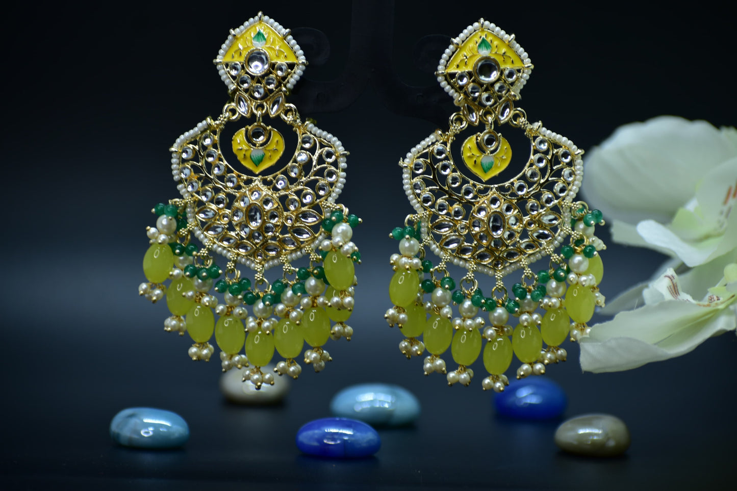 Vanya Polki Designer Danglers