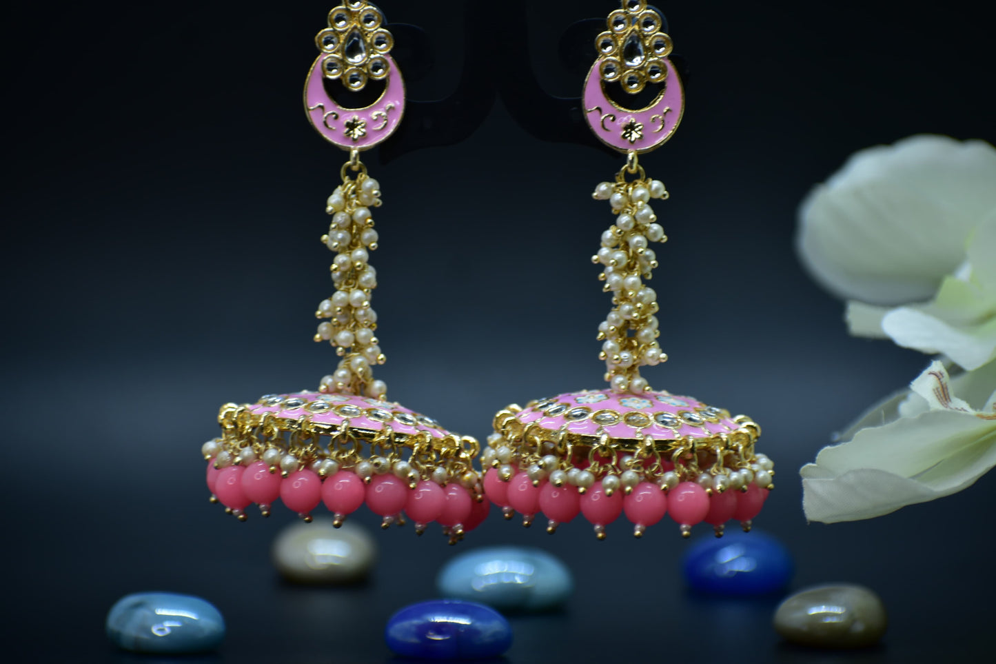 Diya Pokli Antique Jhumkas
