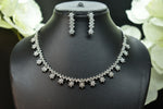Zoya White Stone CZ Designer Necklace Set