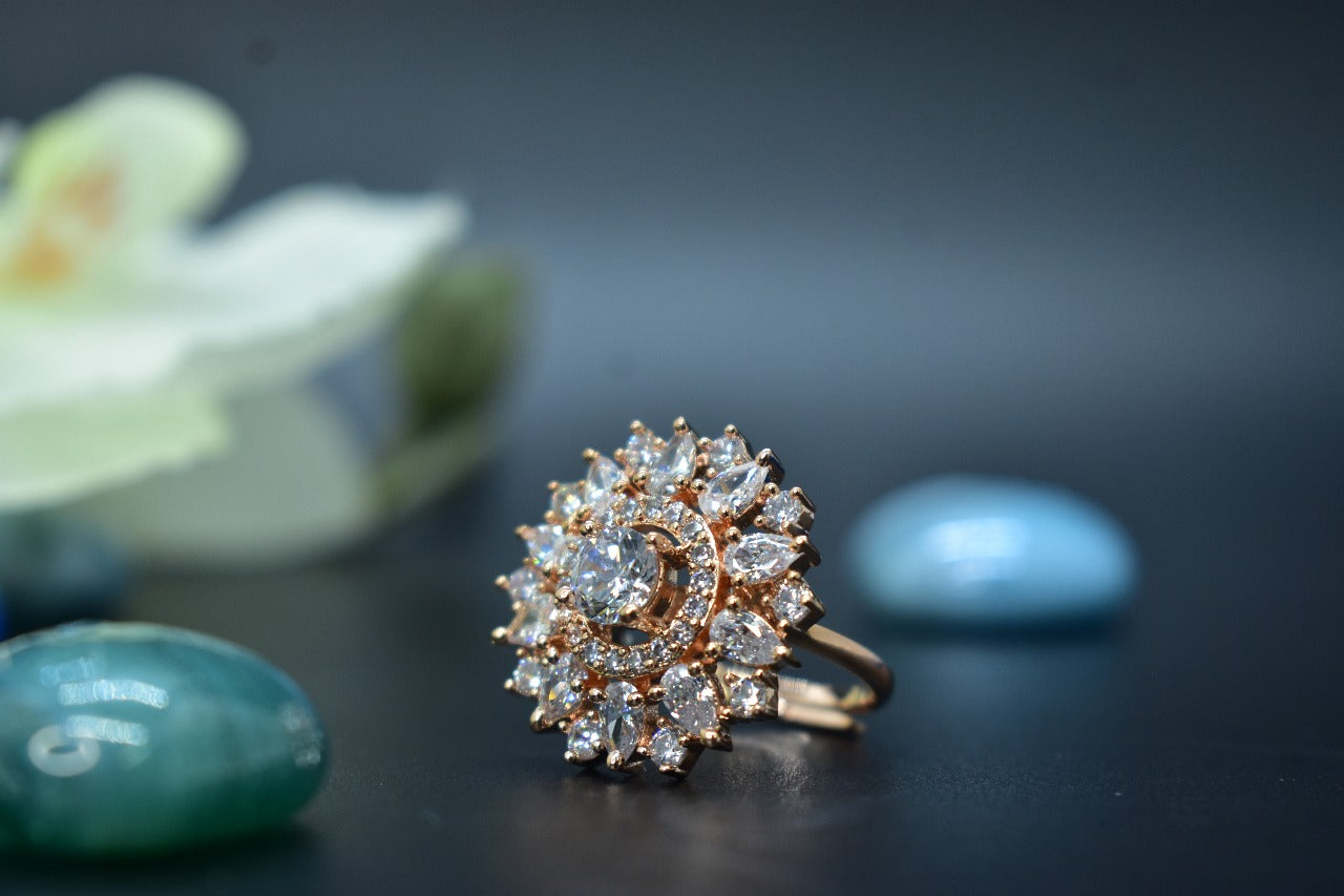 Alina White Stone AD Ring