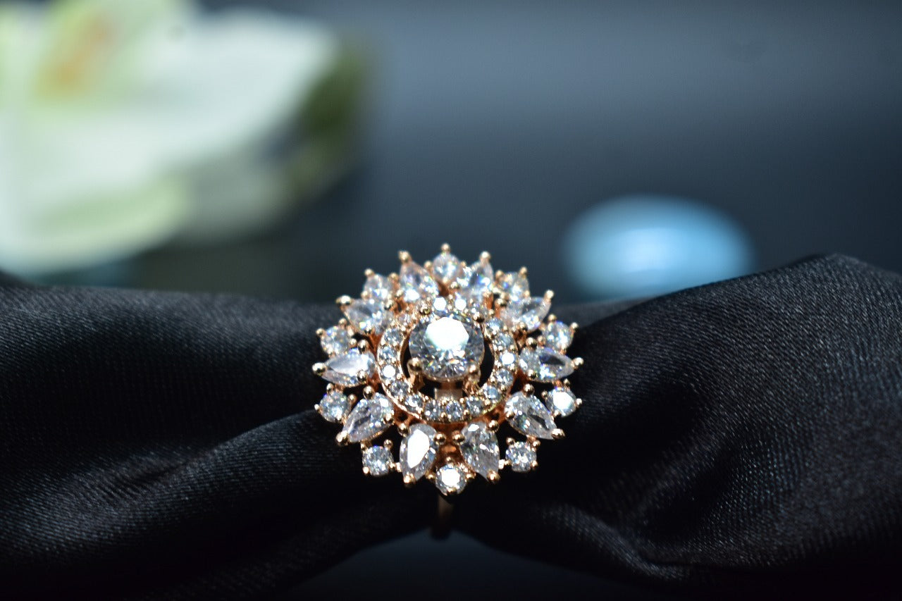 Alina White Stone AD Ring