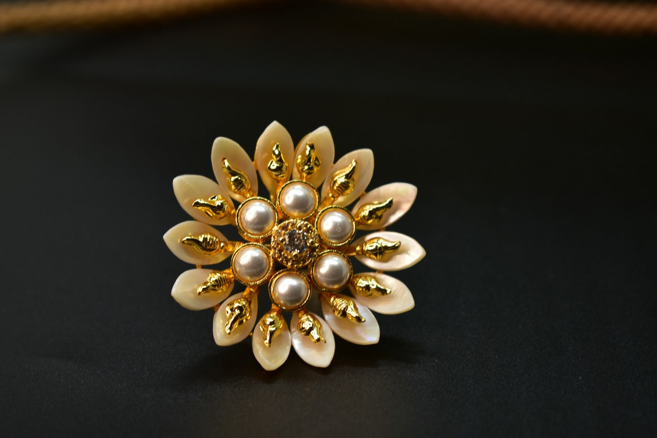 Mira Seashell Designer Ring