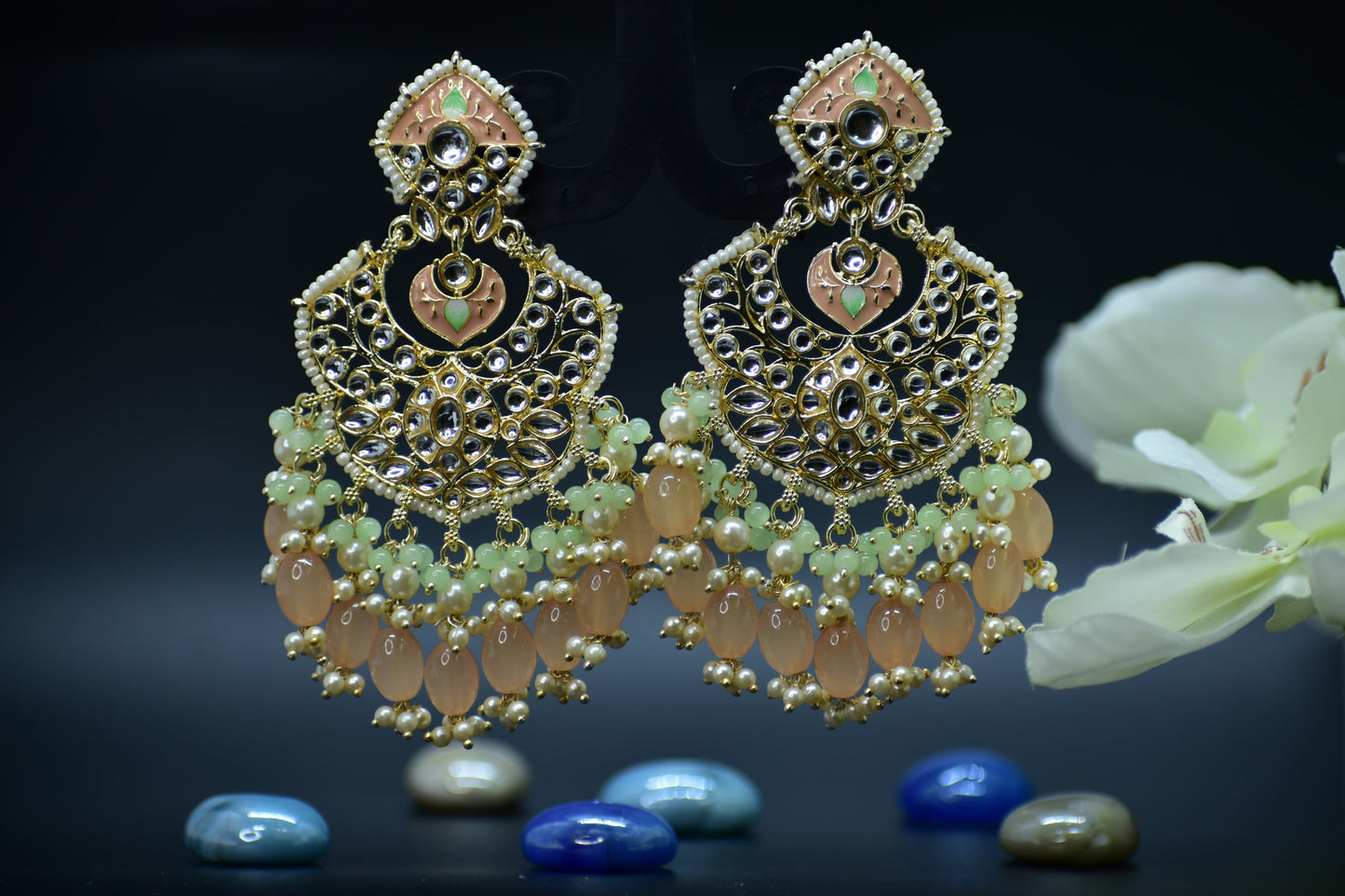 Vanya Polki Designer Danglers