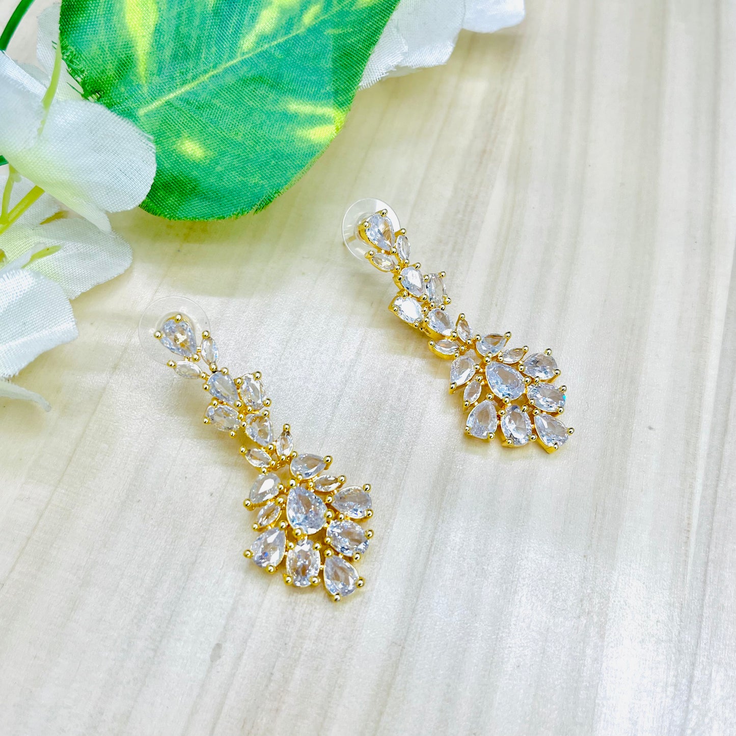 Nalina White Stone CZ Designer Necklace Set