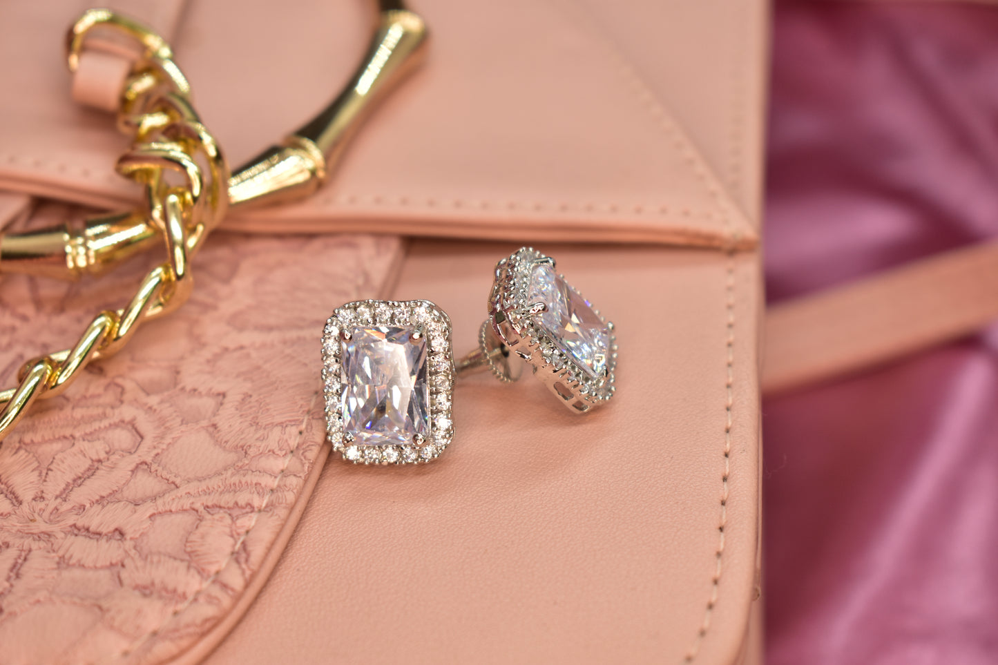 CZ Myra Stud Earrings