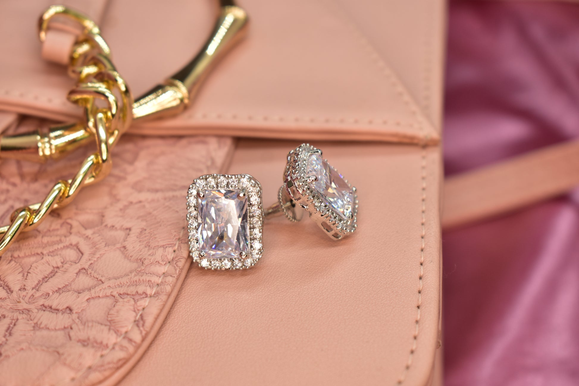 CZ Myra Stud Earrings