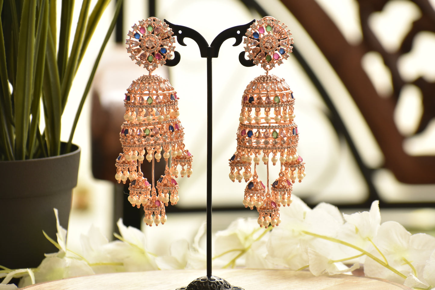 CZ Aarohi Designer Earrings