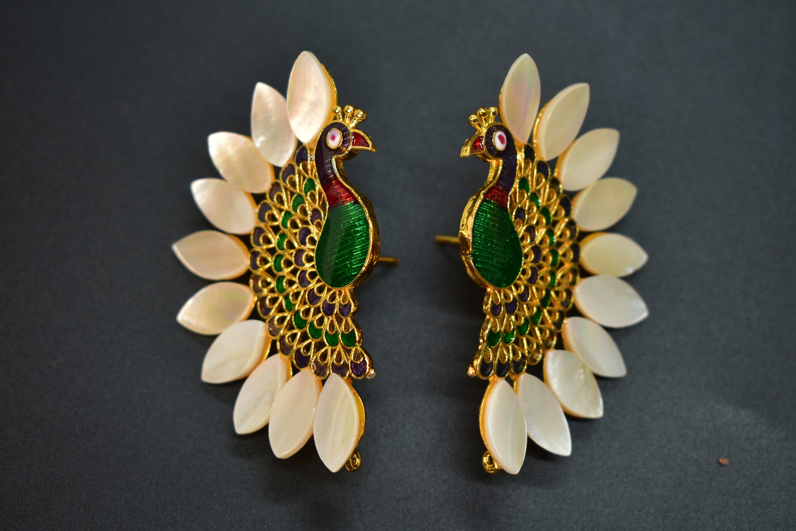 Golden Round Turkish Tops Earrings - Dazzle Accessories
