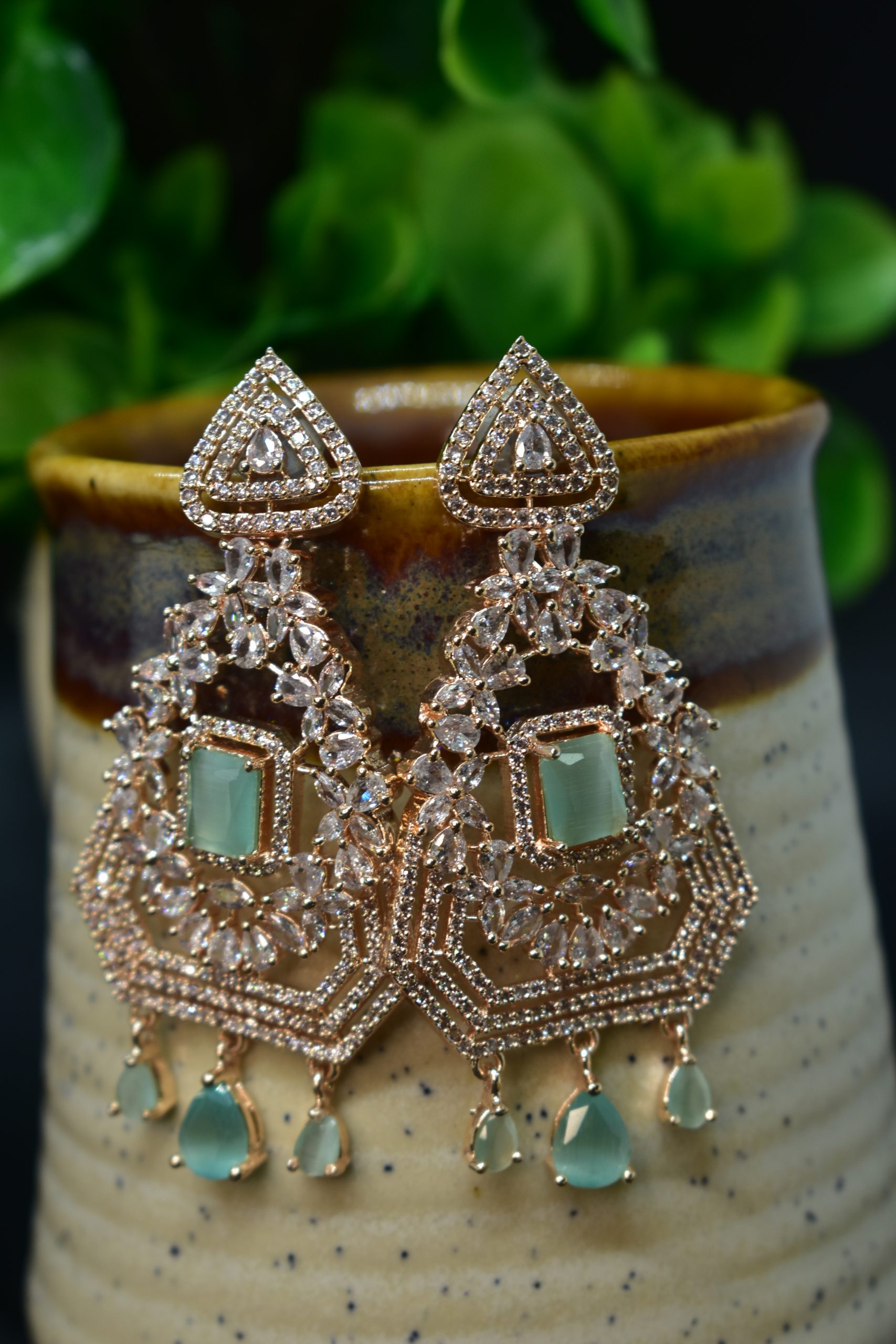 American diamond earrings 545435 – Vijay & Sons