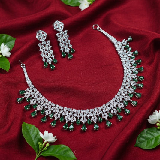 Pari CZ Designer Necklace Set