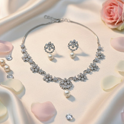 Rosalie CZ Designer Necklace Set