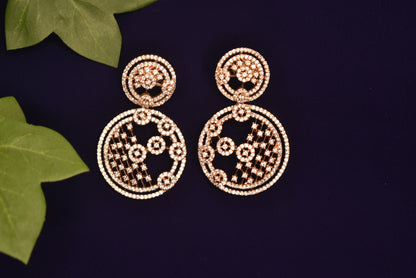 Anomi White Stone CZ Designer Necklace Set