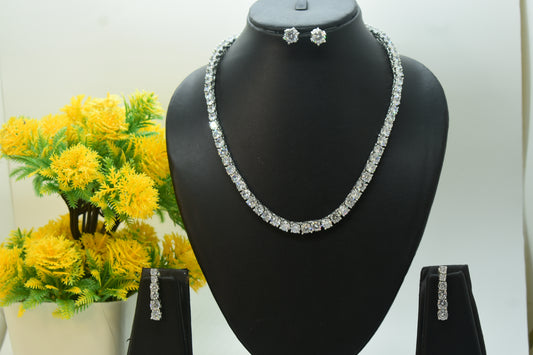 Billie CZ Designer Necklace Set