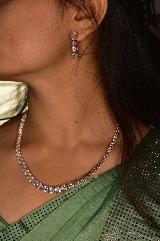 Billie CZ Designer Necklace Set
