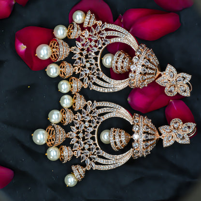 Elegant Zirconia Jhumkas