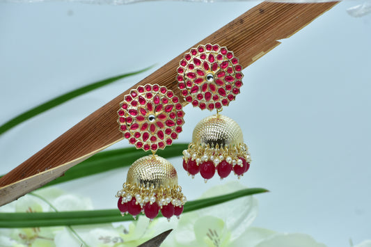 Kiara Antique Polki Jhumki